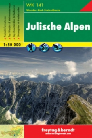 Tiskovina Julian Alps Hiking + Leisure Map 1:50 000 
