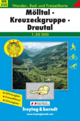 Carte Mollental, Kreuzeckgruppe, Drautal GPS Freytag-Berndt und Artaria KG