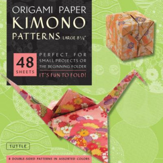 Naptár/Határidőnapló Origami Paper - Kimono Patterns - Large 8 1/4" - 48 Sheets TuttlePublishing