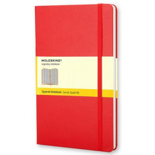 Kalendář/Diář Moleskine Large Squared Hardcover Notebook Red 
