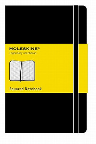Calendar / Agendă Moleskine Pocket Squared Hardcover Notebook Black Moleskine