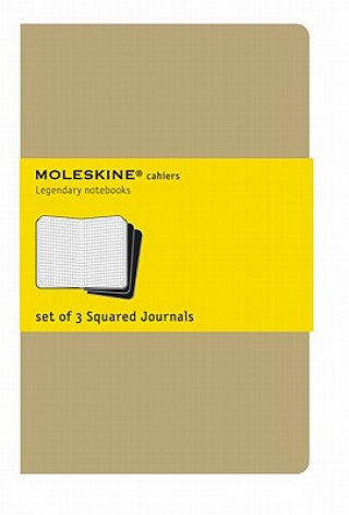 Carte Moleskine Squared Cahier - Black Cover (3 Set) Moleskine