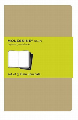 Carte Moleskine Plain Cahier - Kraft Cover (3 Set) Moleskine
