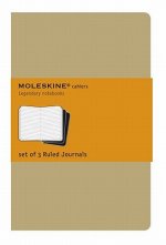 Carte Moleskine Ruled Cahier L - Kraft Cover (3 Set) Moleskine