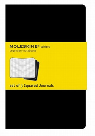 Книга Moleskine Squared Cahier Xl - Black Cover (3 Set) Moleskine