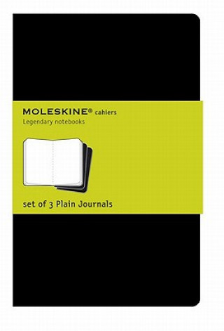 Kniha Moleskine Plain Cahier Xl - Black Cover (3 Set) Moleskine