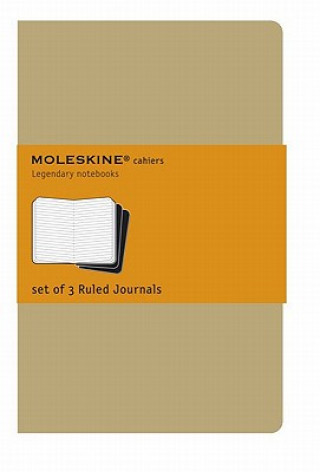 Könyv Moleskine Ruled Cahier Xl - Kraft Cover (3 Set) Moleskine