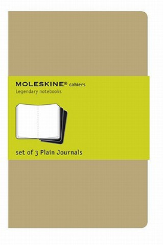 Kniha Moleskine Plain Cahier Xl - Kraft Cover (3 Set) Moleskine
