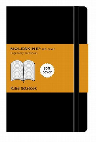 Naptár/Határidőnapló Moleskine Soft Cover Pocket Ruled Notebook Black Moleskine