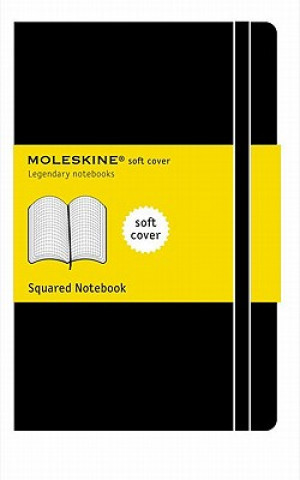 Kalendár/Diár Moleskine Soft Cover Pocket Squared Notebook Black Moleskine