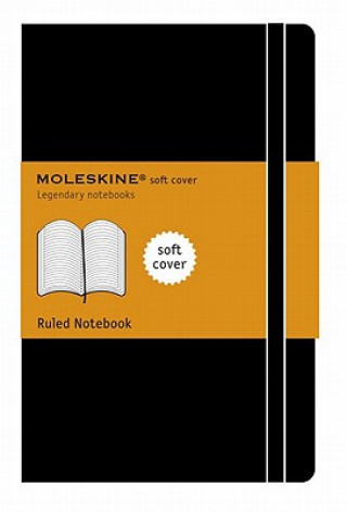 Kalendář/Diář Moleskine Soft Large Ruled Notebook Black Moleskine
