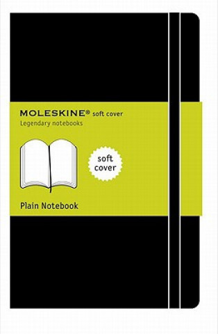 Naptár/Határidőnapló Moleskine Soft Large Plain Notebook Black Moleskine