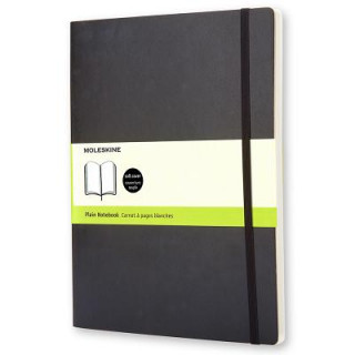 Naptár/Határidőnapló Moleskine Soft Extra Large Plain Notebook Black Moleskine