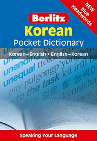 Könyv Korean Berlitz Pocket Dictionary Berlitz Guides