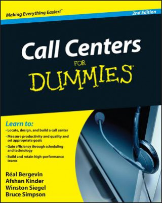 Книга Call Centers For Dummies 2e Real Bergevin