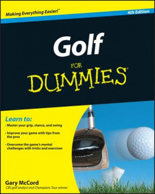 Kniha Golf For Dummies 4e Gary McCord