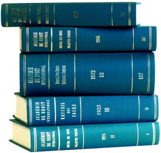 Knjiga Recueil Des Cours, Collected Courses Academie De Droit International De La Ha