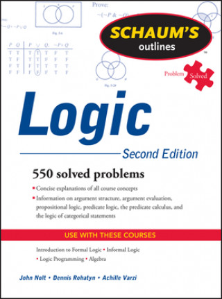 Könyv Schaum's Outline of Logic, Second Edition John Nolt