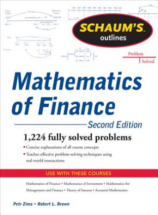 Könyv Schaum's Outline of  Mathematics of Finance, Second Edition Robert Brown