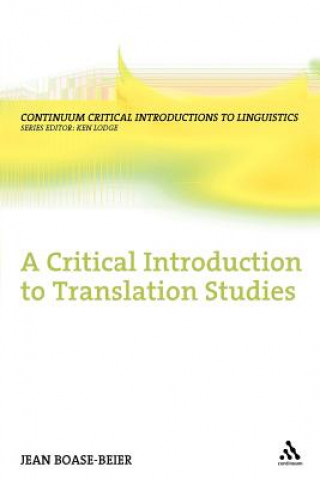Carte Critical Introduction to Translation Studies Jean Boase-Beier
