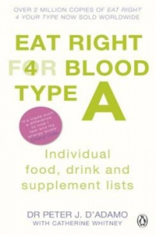 Kniha Eat Right for Blood Type A Peter J. D´Adamo
