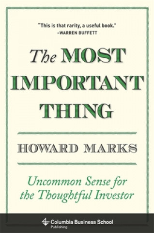 Książka The Most Important Thing Howard Marks