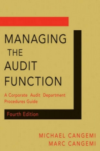 Knjiga Managing the Audit Function Michael P Cangemi