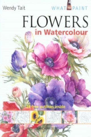 Carte Flowers in Watercolour (SBSLA05) Wendy Tait