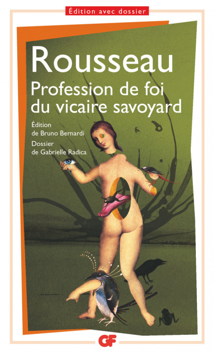 Kniha Profession De Foi Du Vicaire       FL Jean-Jacques Rousseau
