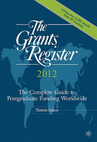 Kniha Grants Register 2012 Palgrave Macmillan Ltd