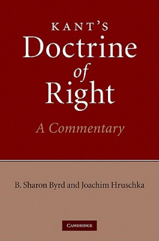 Kniha Kant's Doctrine of Right B Sharon Byrd