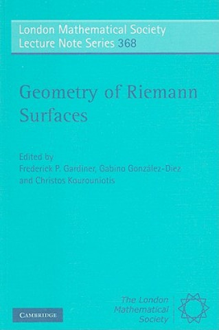 Carte Geometry of Riemann Surfaces Frederick P Gardiner
