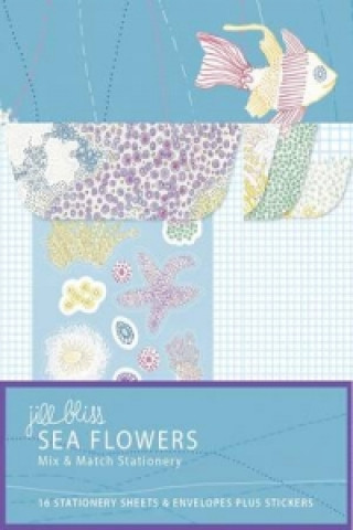 Carte Sea Flowers Mix & Match Stationery Jill Bliss