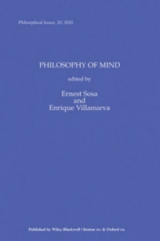 Livre Philosophy of Mind - Philosophical Issues V20 Sosa