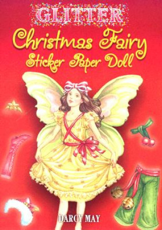 Carte Glitter Christmas Fairy Sticker Paper Doll Darcy May