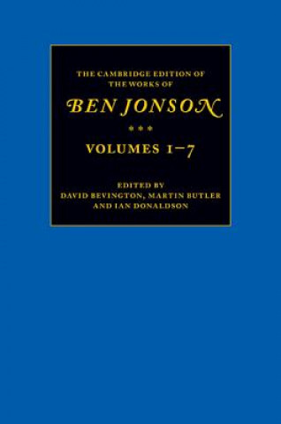 Carte Cambridge Edition of the Works of Ben Jonson 7 Volume Set Ben Jonson