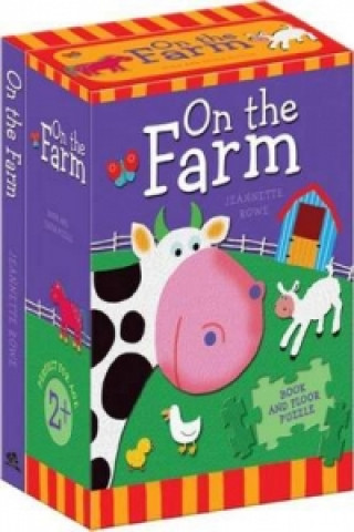 Könyv On The Farm Book And Floor Puzzle Jeannette Rowe