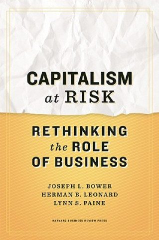 Könyv Capitalism at Risk Joseph Bower