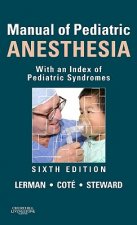 Carte Manual of Pediatric Anesthesia Jerrold H Lerman