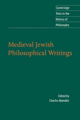 Carte Medieval Jewish Philosophical Writings Charles Manekin
