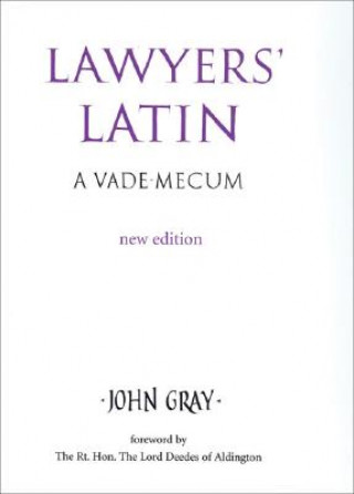 Kniha Lawyers' Latin John Gray