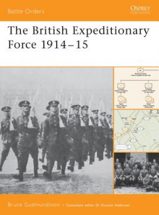 Carte British Expeditionary Force 1914-15 Bruce I. Gudmundsson