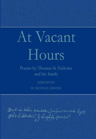 Kniha At Vacant Hours H. Neville Davies