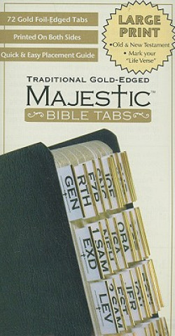 Könyv Majestic Bible Tabs, Traditional Gold-Edged 