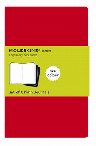Könyv Moleskine Plain Cahier L - Navy Cover (3 Set) 