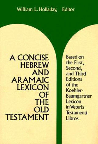 Carte Concise Hebrew and Aramaic Lexicon of the Old Testament William L Holladay