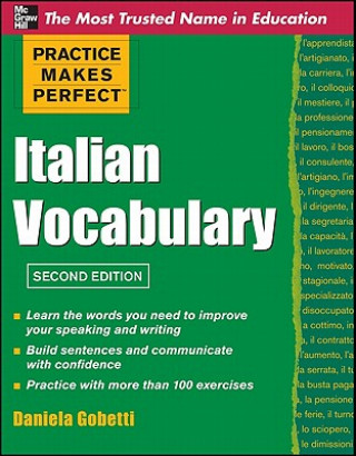 Kniha Practice Makes Perfect Italian Vocabulary Daniela Gobetti