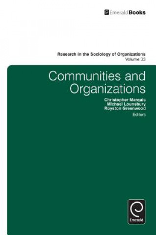 Knjiga Communities and Organizations Professor Chris Marquis