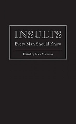 Könyv Insults Every Man Should Know Nick Mamatas