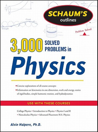 Kniha Schaum's 3,000 Solved Problems in Physics Alvin Halpern
